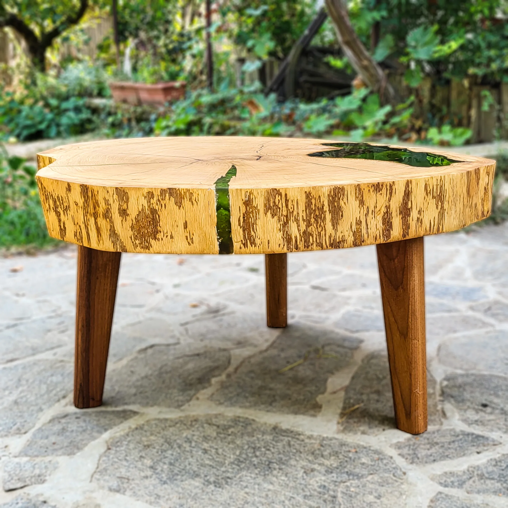 Šumska rosa, hrast end-grain, Ø 80 cm