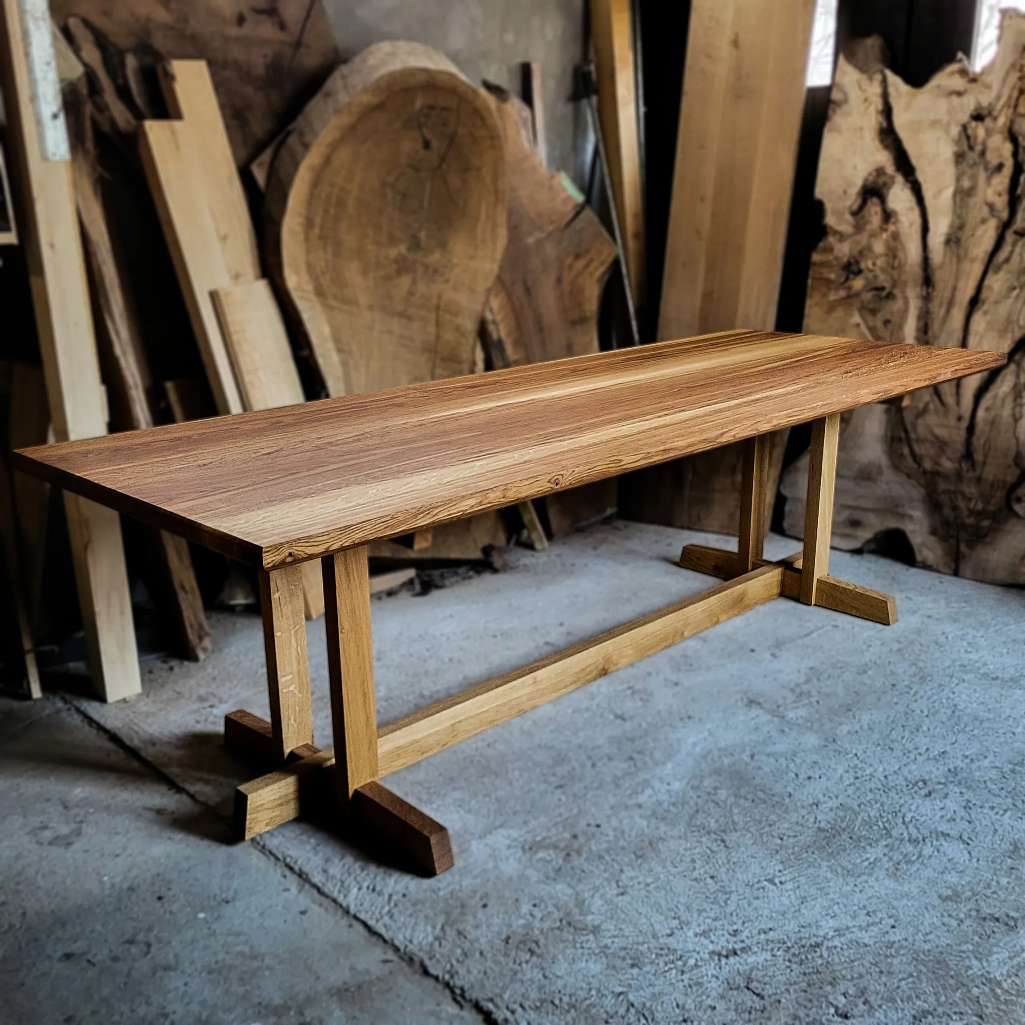 Frenčmen, rotovani hrast, 250 x 95 cm