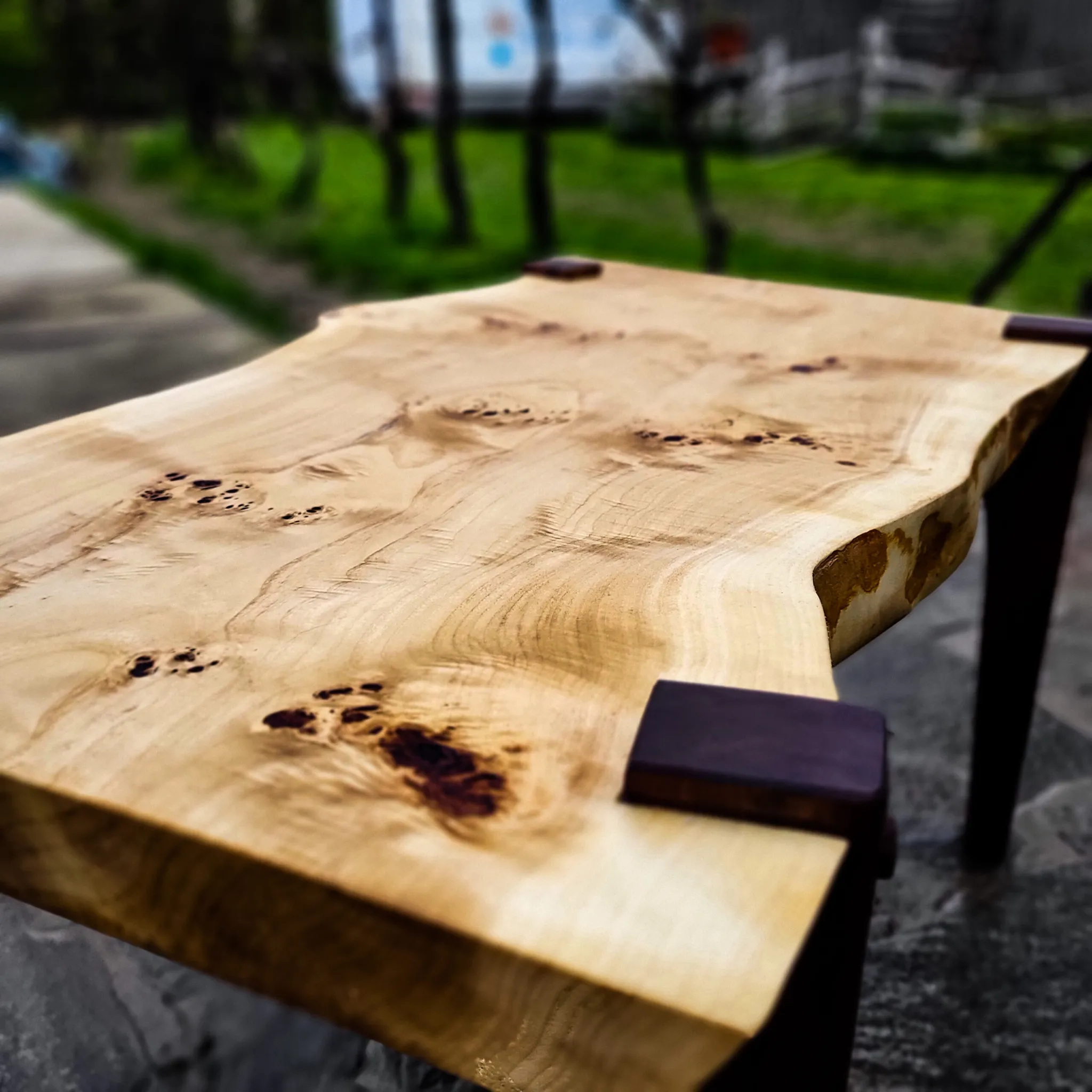 Topola i pareni orah, klub-stočić, 90 x 50 cm