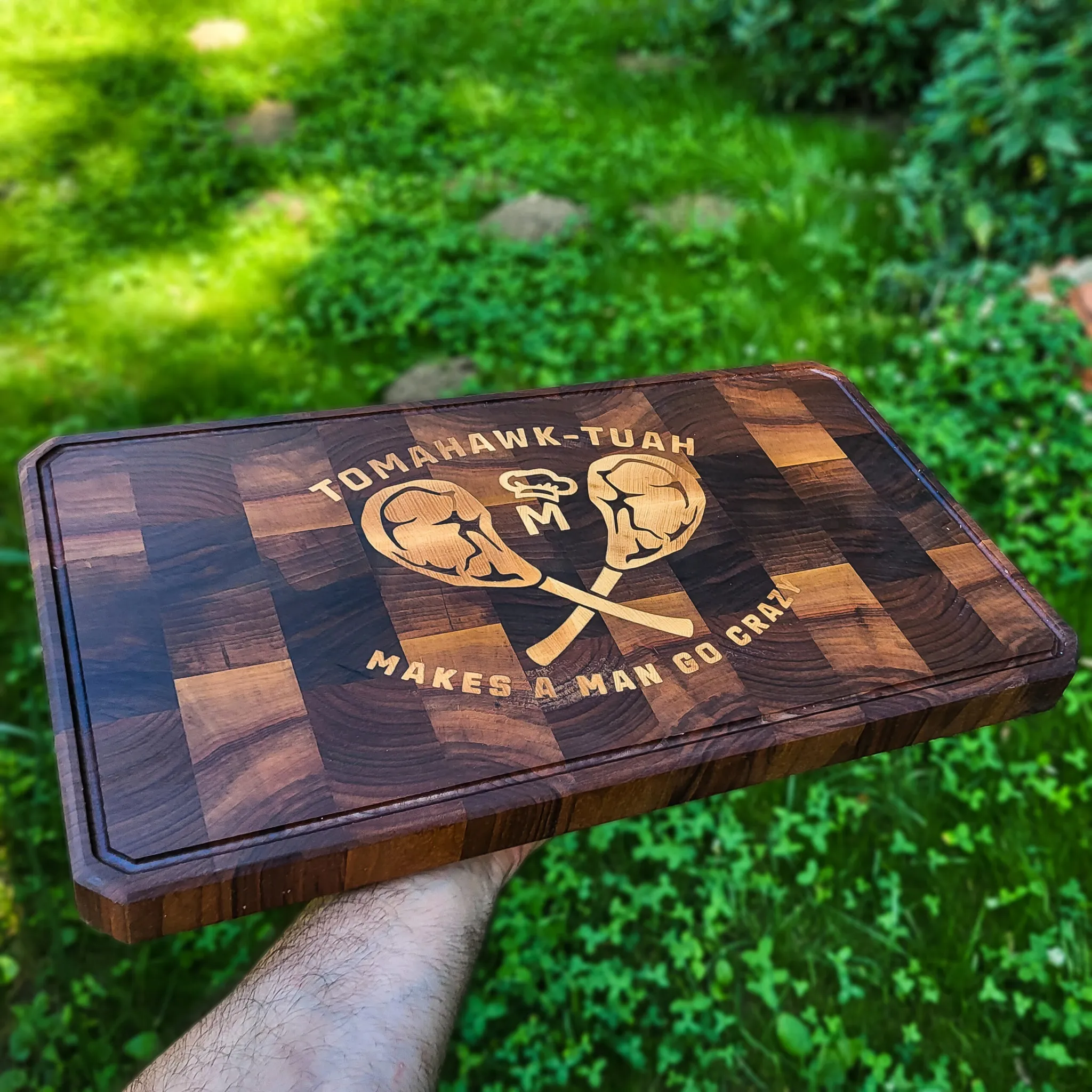 Tomahawk-Tuah, end-grain daska za sečenje