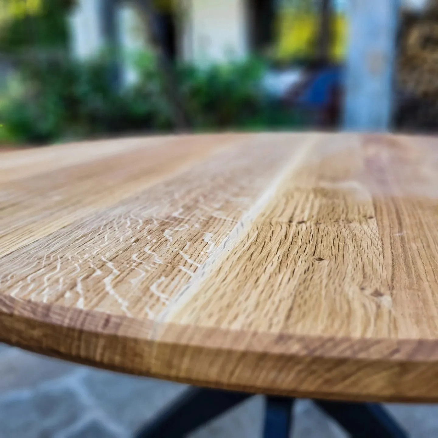 Hrast, nogare drvena zvezda, Ø 120 cm