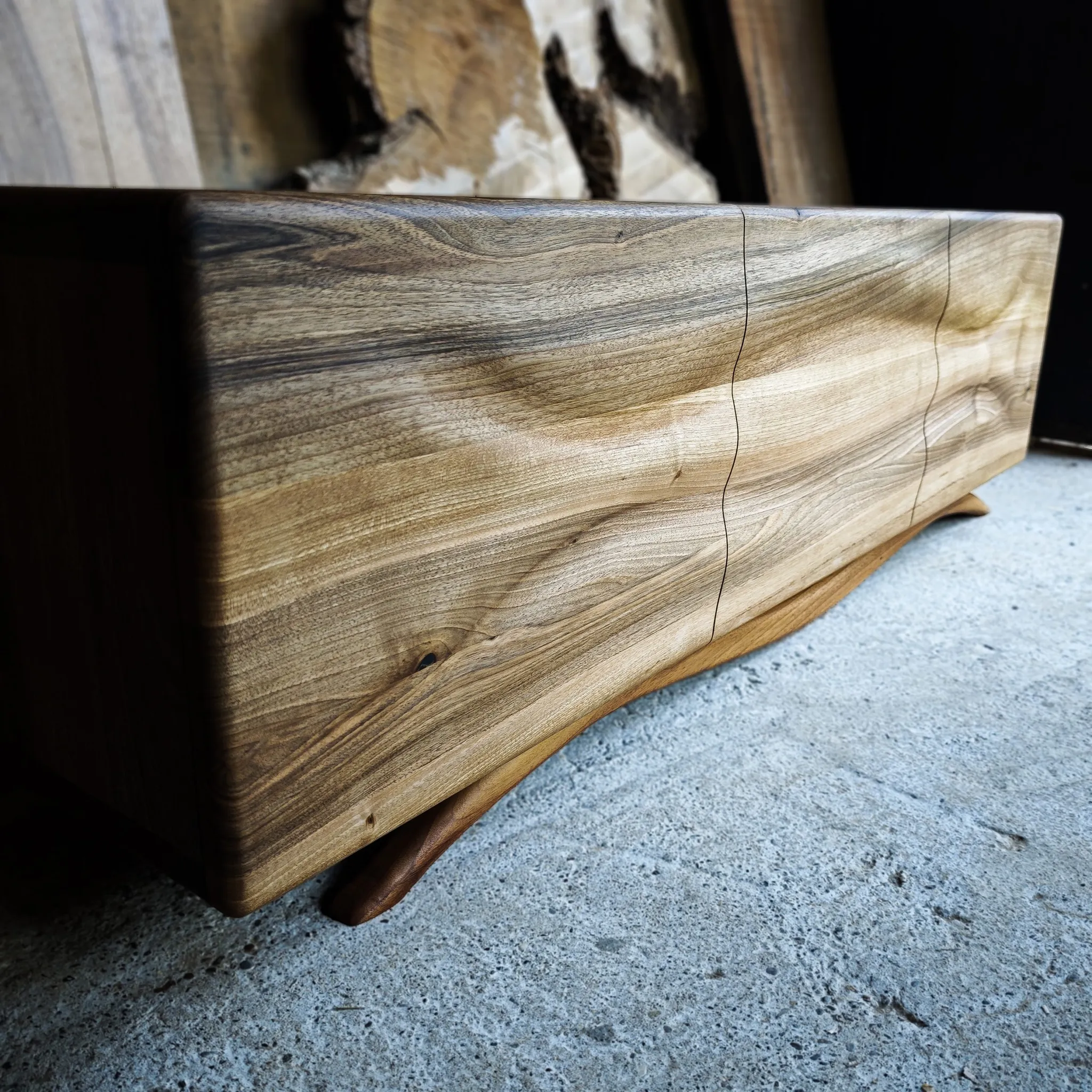 Komoda Val, pareni orah, 160 cm