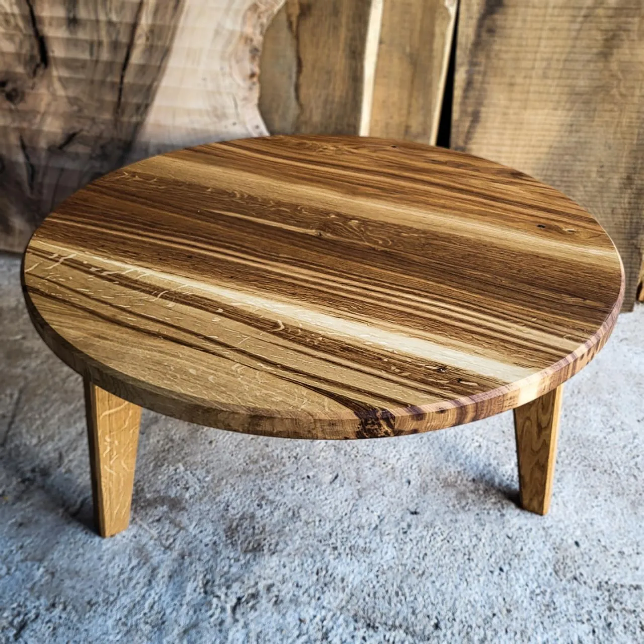 Rotovani hrast, u tronožac stilu, Ø 90 cm